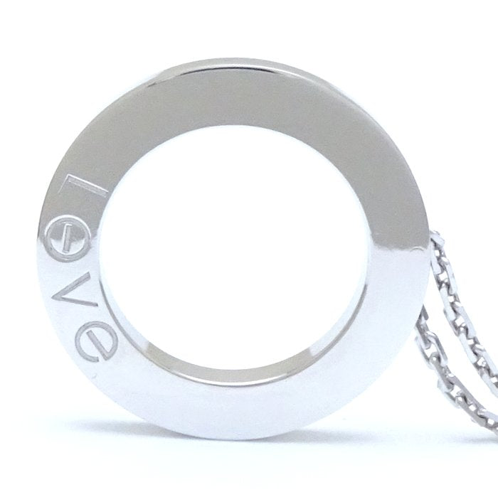 Cartier Love Circle Necklace K18WG White Gold