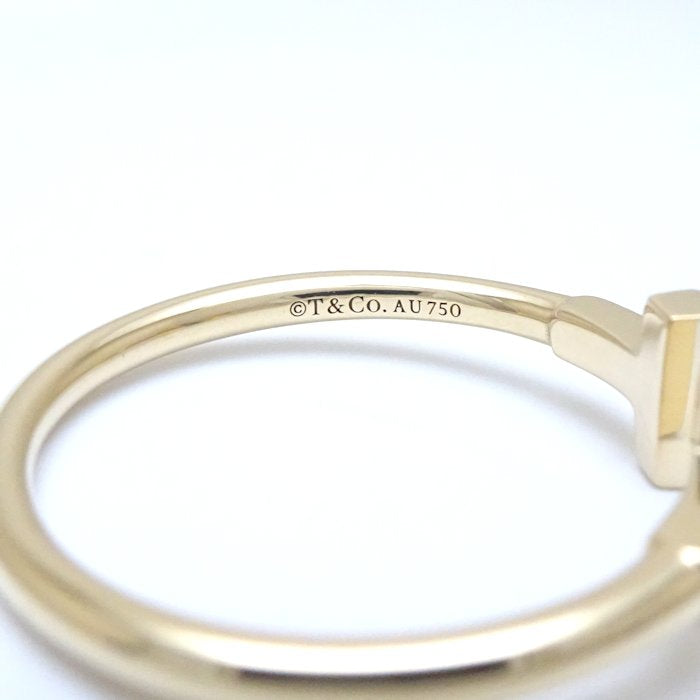 Tiffany & Co T Wire Ring K18YG 19