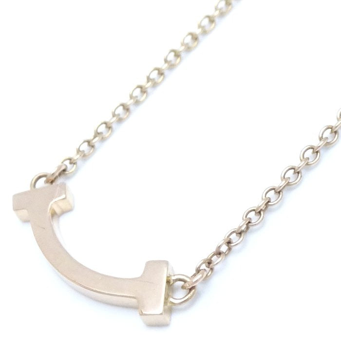 Tiffany & Co T Smile Necklace Mini Rose Gold