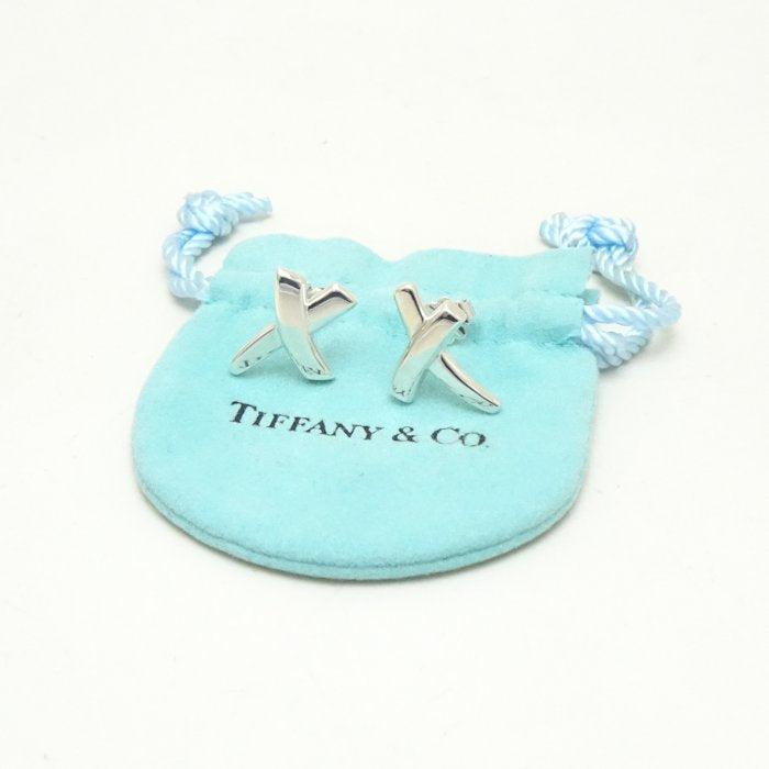 Tiffany & Co Silver 925 Kiss Earrings Paloma Picasso