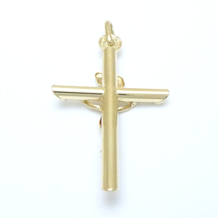 UNOAERRE K18YG Gold Rosary Cross Pendant