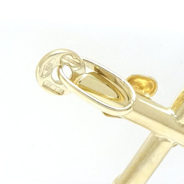 UNOAERRE K18YG Gold Rosary Cross Pendant