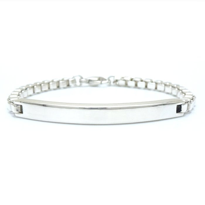 Tiffany & Co Silver Venetian Link ID Bracelet