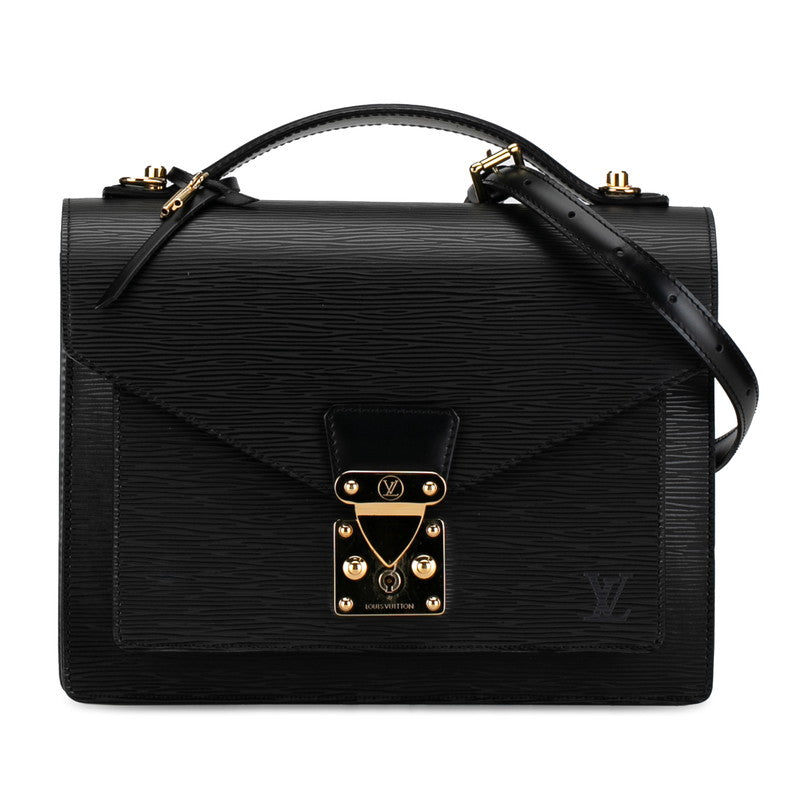 Louis Vuitton Monceau Leather Handbag M52122 in Good condition