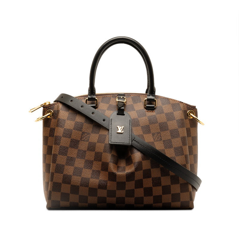 Louis Vuitton Damier Ebene Odeon PM  Canvas Handbag N45282 in Excellent condition