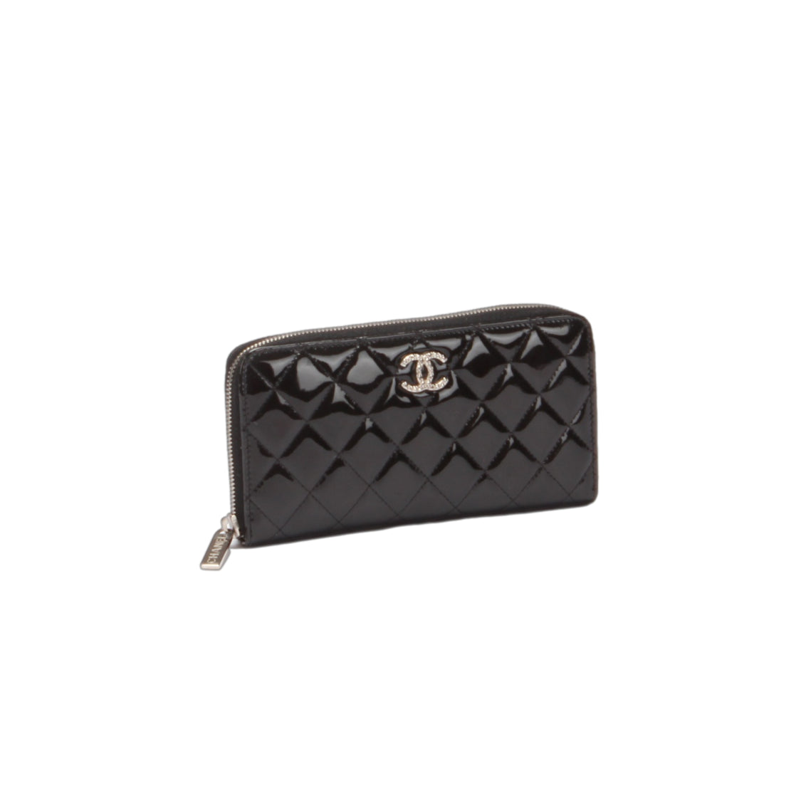 Quilted Patent Lucky Charm Compact Wallet – LuxUness