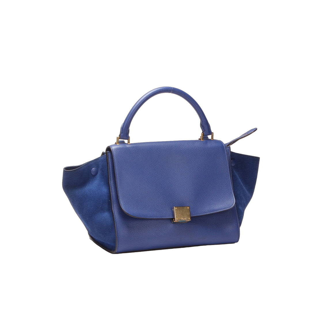 Celine Leather & Suede Trapeze Handbag Leather Handbag in Good condition