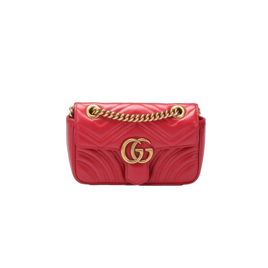 Mini GG Marmont Leather Shoulder Bag 446744