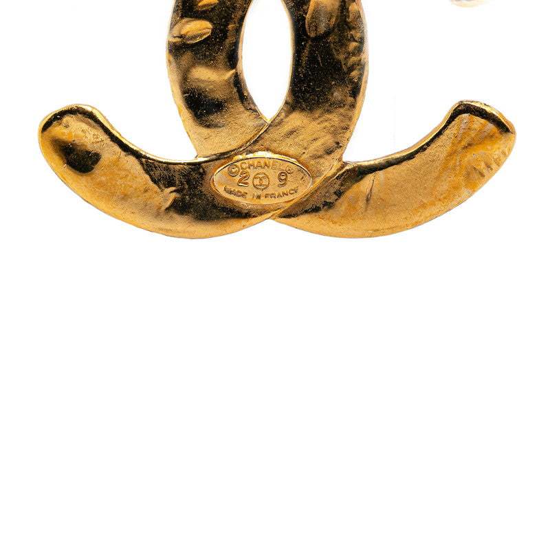 Chanel Vintage Coco Mark Gold Brooch