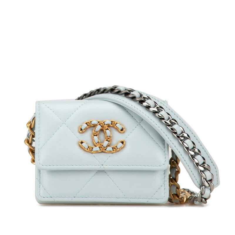 Chanel Matelasse 19 Coco Mark Chain Wallet