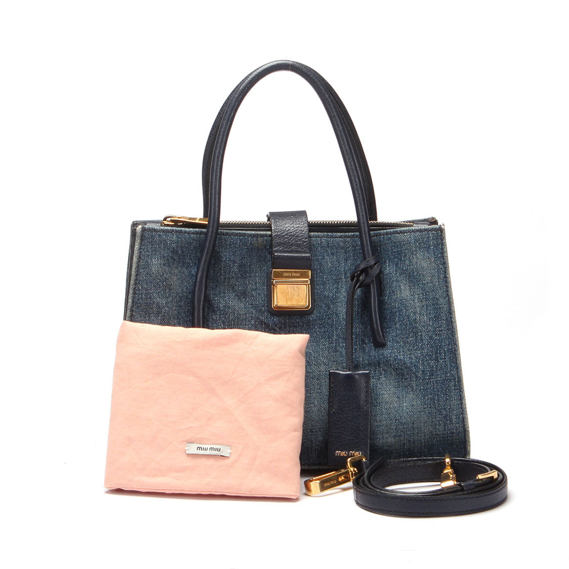 Madras Denim Handbag