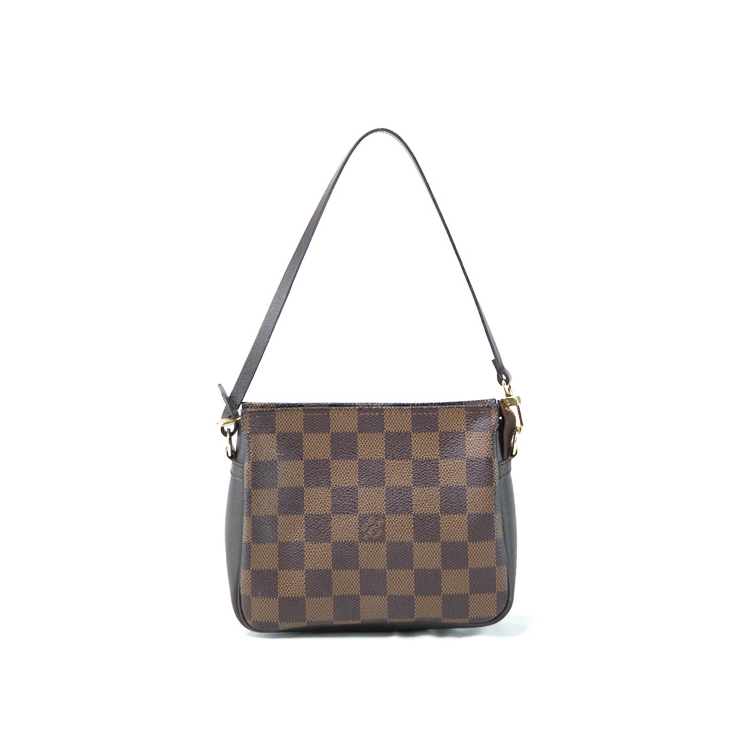 Louis Vuitton Damier Ebene Trousse Makeup Bag Canvas Shoulder Bag in Very Good Condition