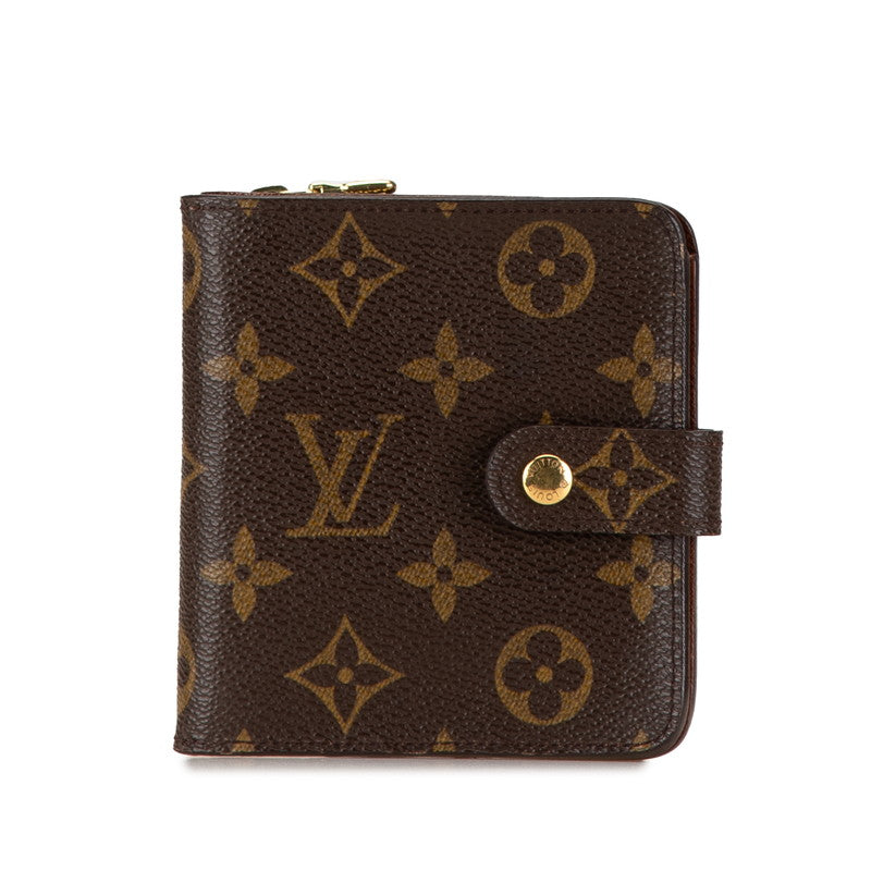 Louis Vuitton Monogram Compact Zip Wallet M61667