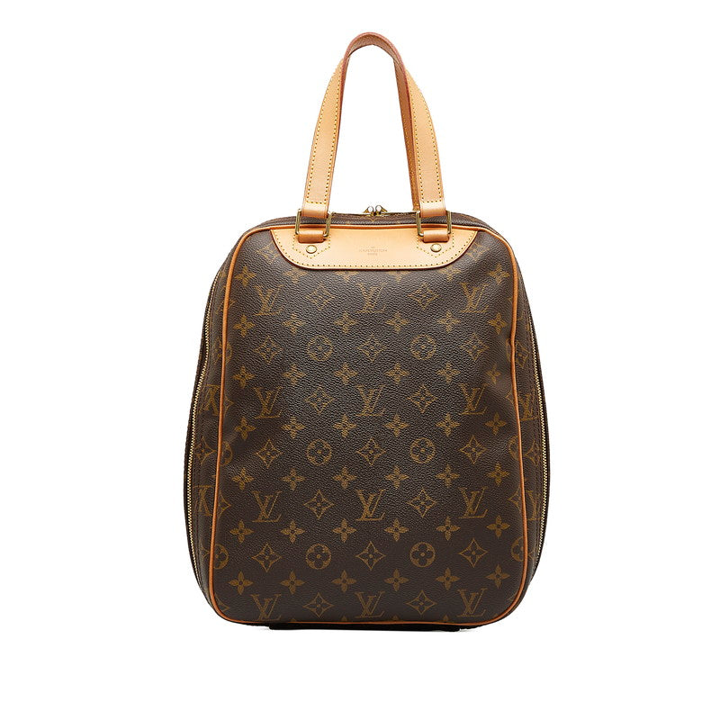 Louis Vuitton Monogram Excursion Handbag M41450 Brown PVC Leather in Great Condition