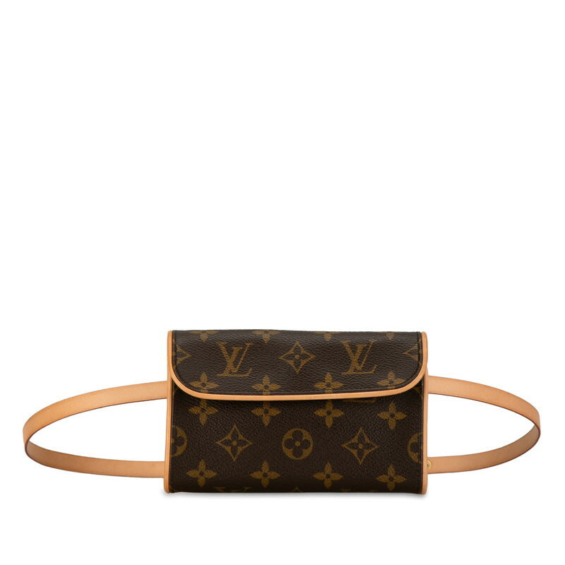 Louis Vuitton Monogram Pochette Florentine S Waist Bag M51855 Brown PVC Leather in Very Good Condition