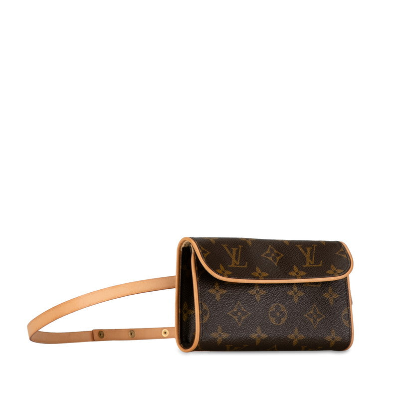 Louis Vuitton Monogram Pochette Florentine S Waist Bag M51855 Brown PVC Leather