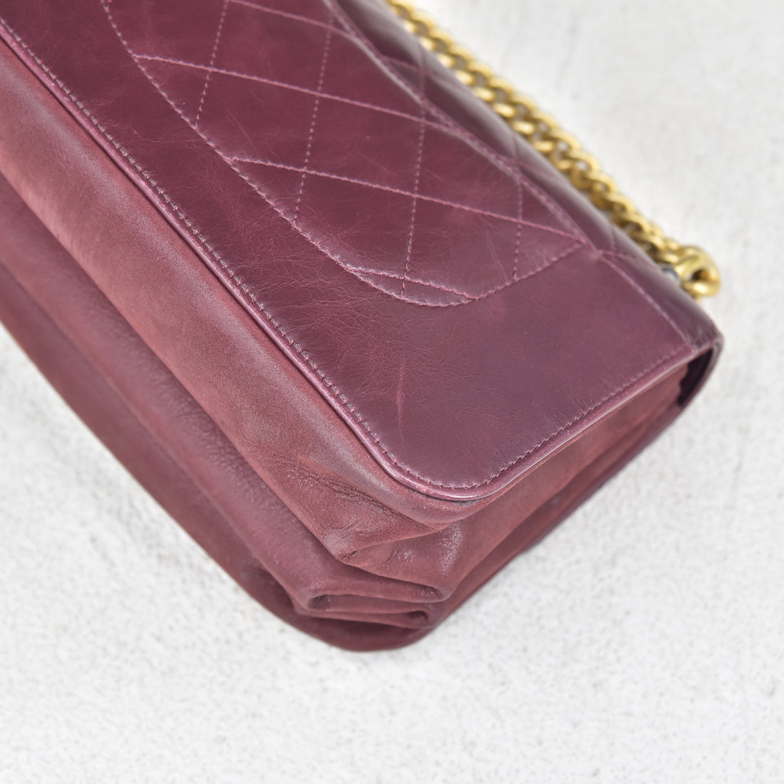 Matelasse Straight-Lined Flap Bag