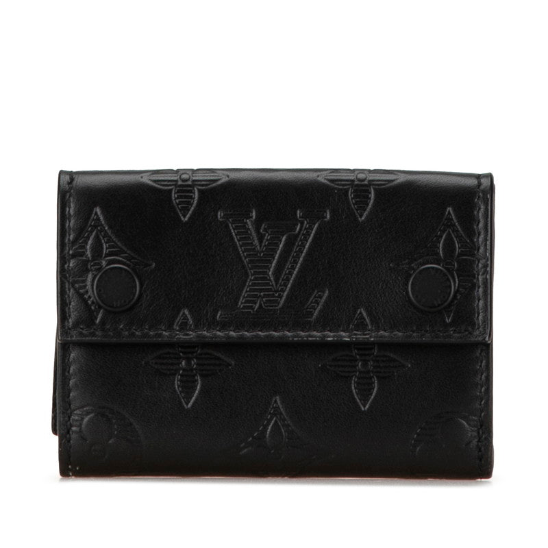 Louis Vuitton Monogram Shadow Compact Wallet Black