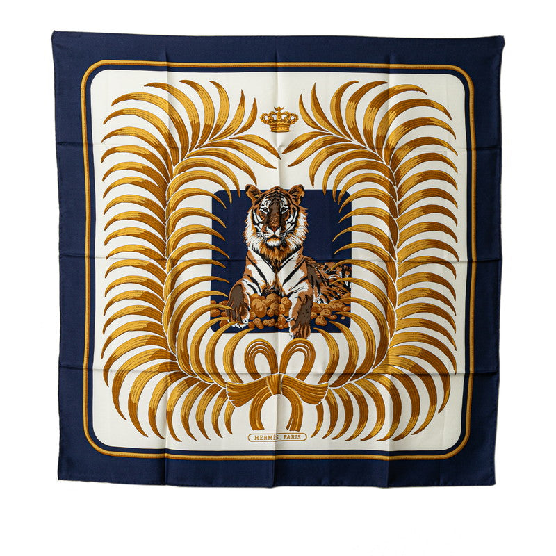 Hermes Silk 90cm x 90cm TIGRE ROYAL Scarf in Very Good Condition