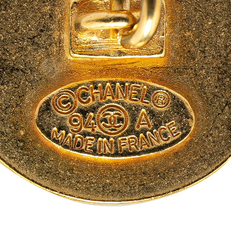 Chanel Vintage Coco Mark Gold Cuffs