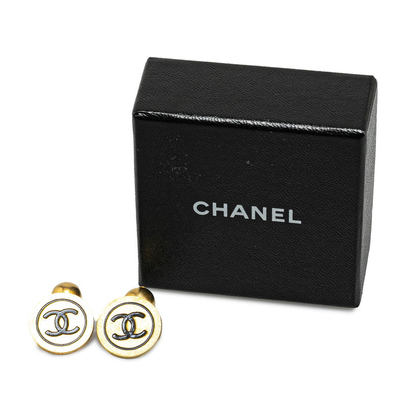 Chanel Vintage Coco Mark Gold Cuffs