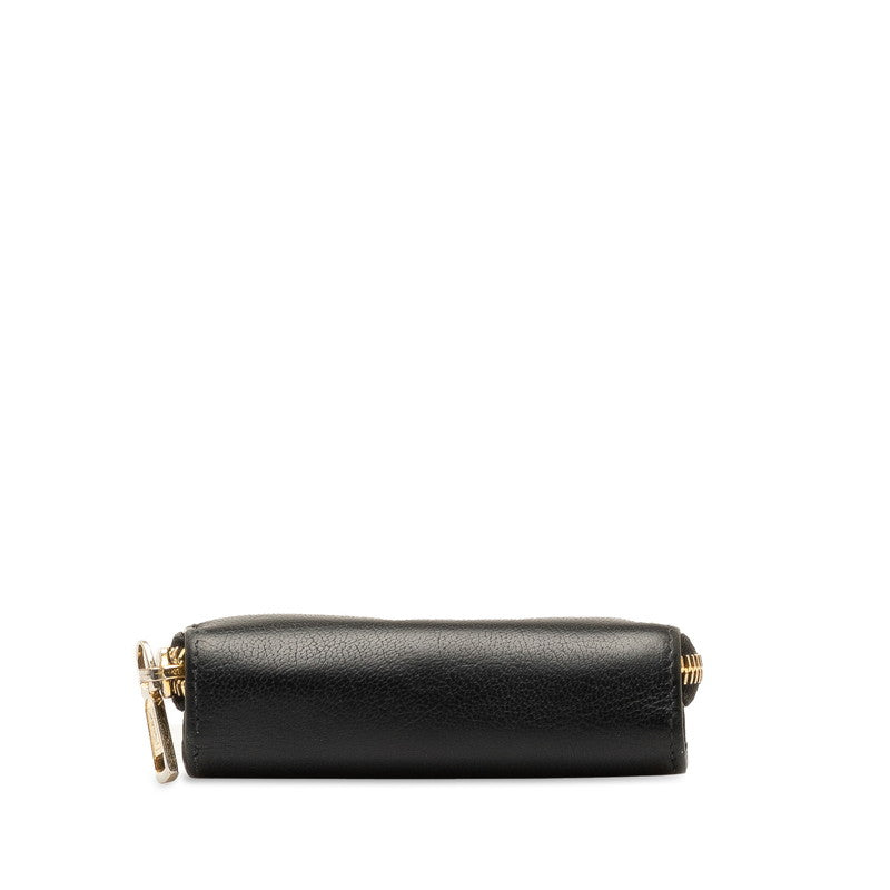 Saint Laurent Logo Leather Bifold Wallet Black