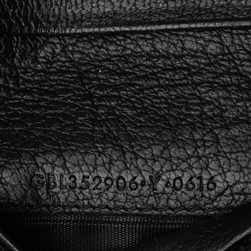 Saint Laurent Logo Leather Bifold Wallet Black