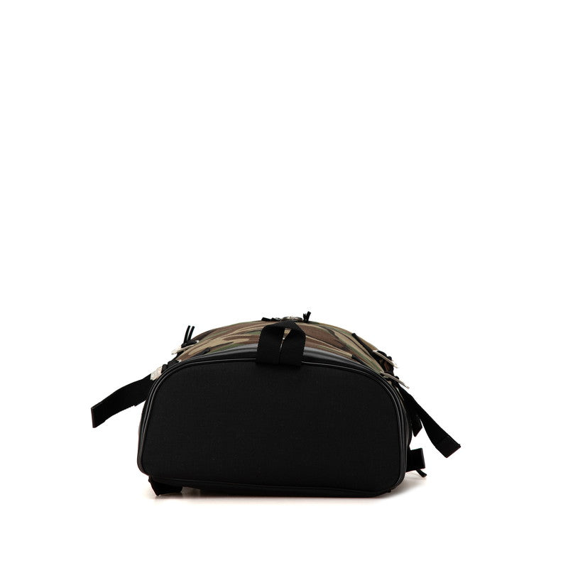 Saint Laurent Camouflage Canvas Leather Backpack