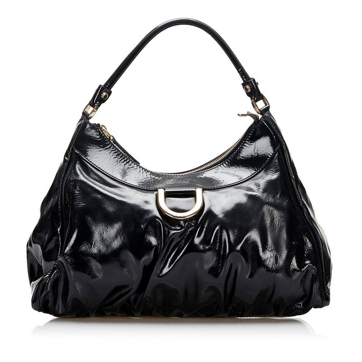 Gucci Abby Patent Leather Shoulder Bag 189833 in Good Condition