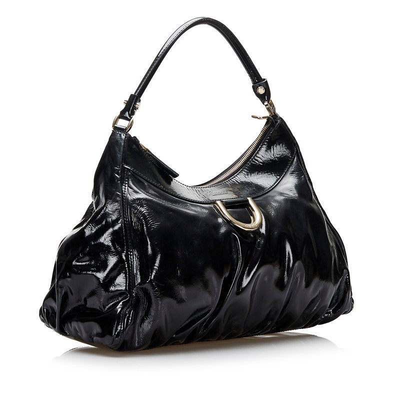 Gucci Abby Patent Leather Shoulder Bag 189833 in Good Condition