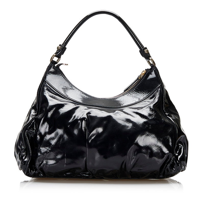 Gucci Abby Patent Leather Shoulder Bag 189833 in Good Condition