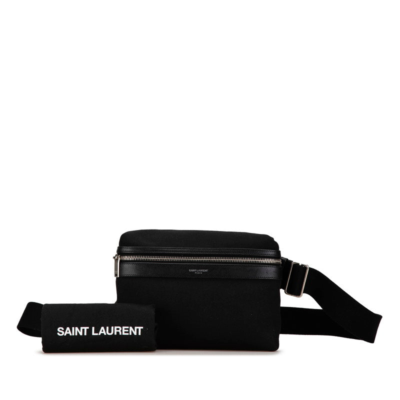 Saint Laurent Canvas Leather Waist Bag 634717