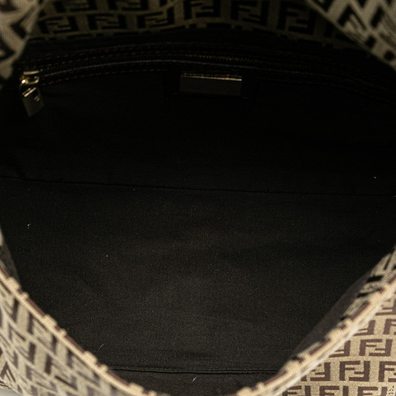 Fendi Canvas Leather Mamma Bucket Handbag