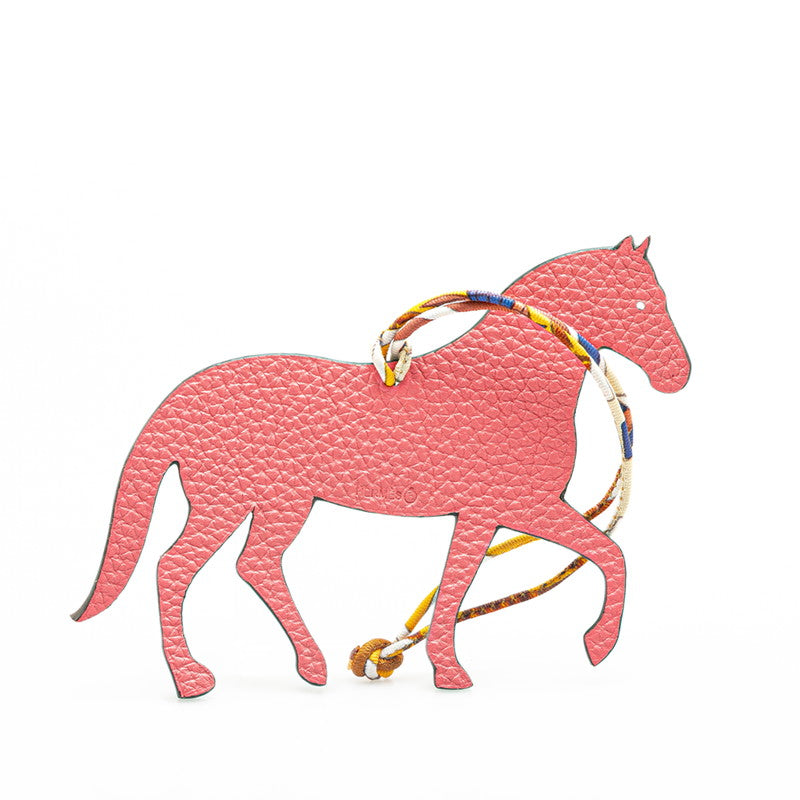 Hermes Petit Ash Horse Charm Cobalt Sanguine