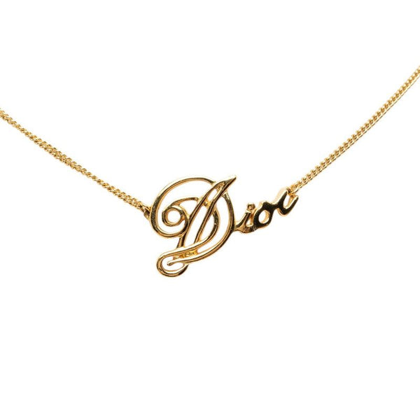 Dior Logo Pendant Necklace