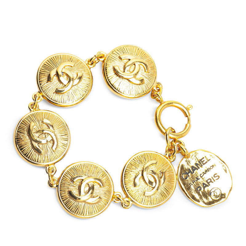 Chanel Coco Mark Gold Plated Bracelet