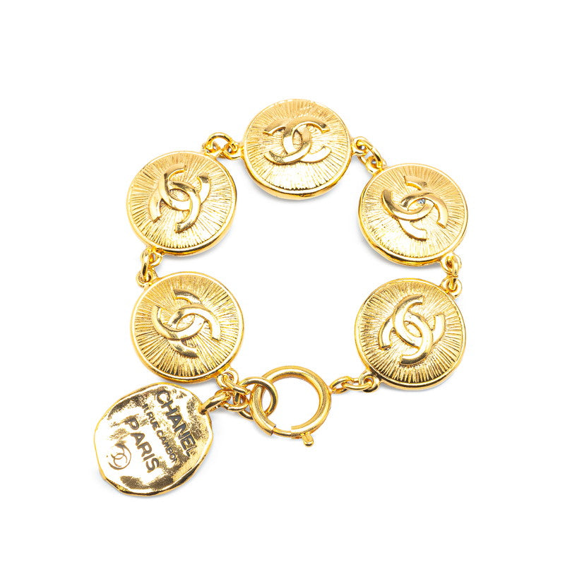 Chanel Coco Mark Gold Plated Bracelet