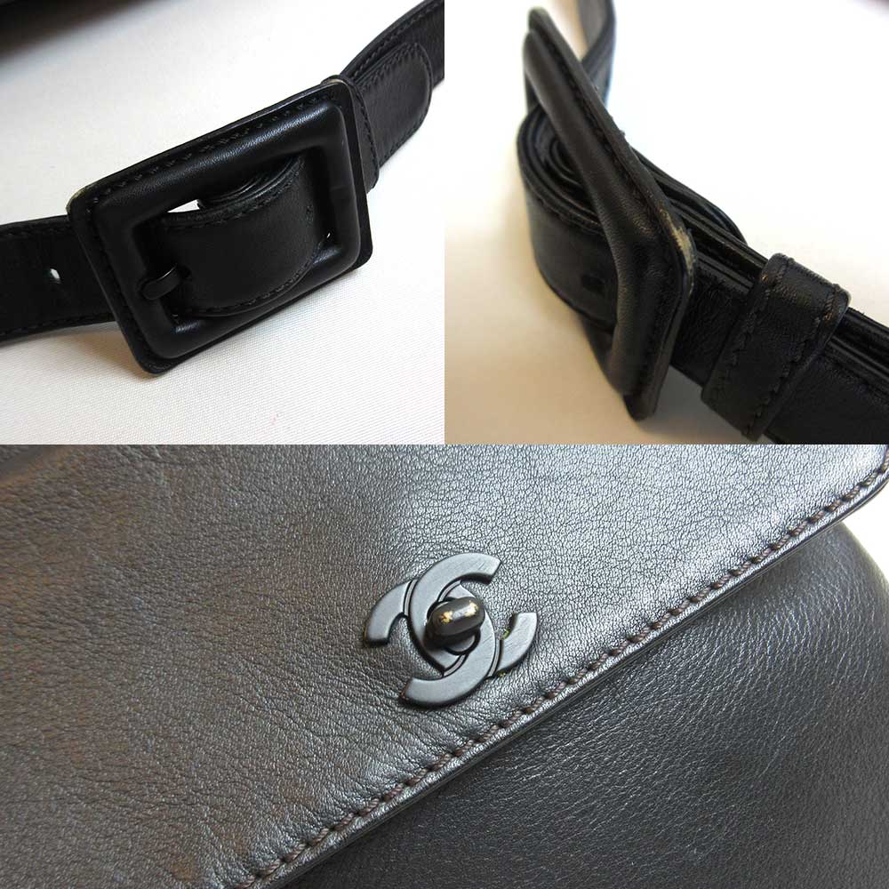 Chanel Leather Waist Pouch Black