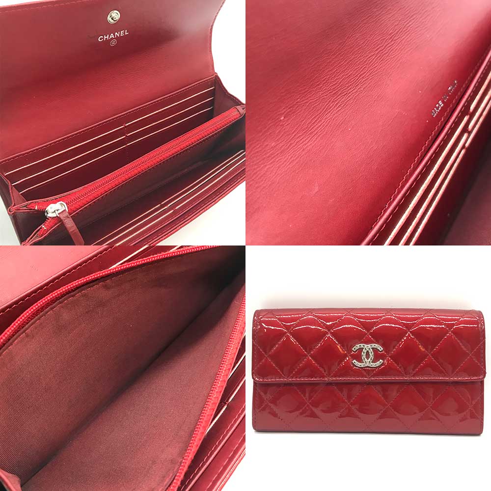 Chanel Matelasse Long Wallet Bordeaux