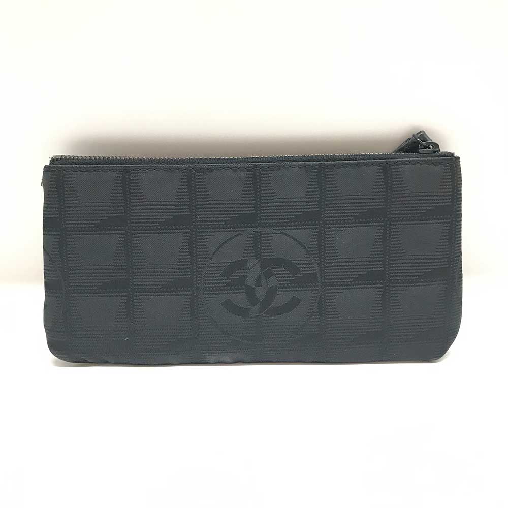 Chanel Nylon New Travel Line Pouch Black