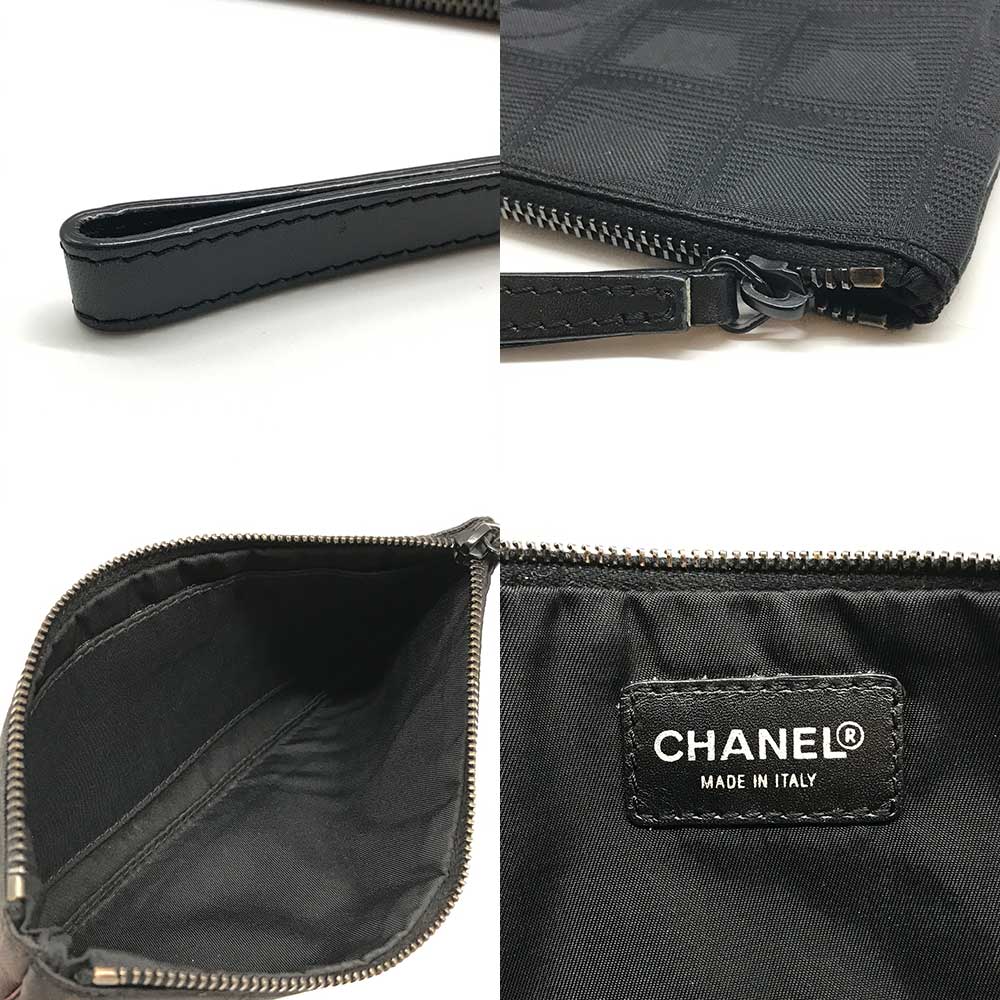 Chanel Nylon New Travel Line Pouch Black