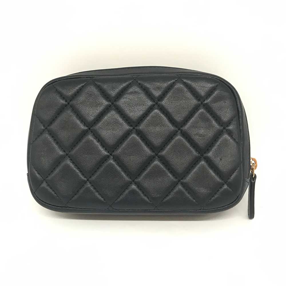 Chanel Matelasse Lambskin Pouch Black