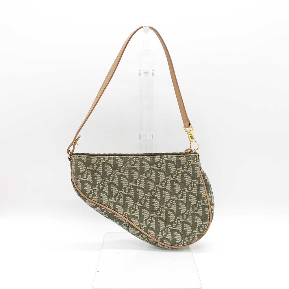 Dior Canvas Leather Saddle Bag MC0071