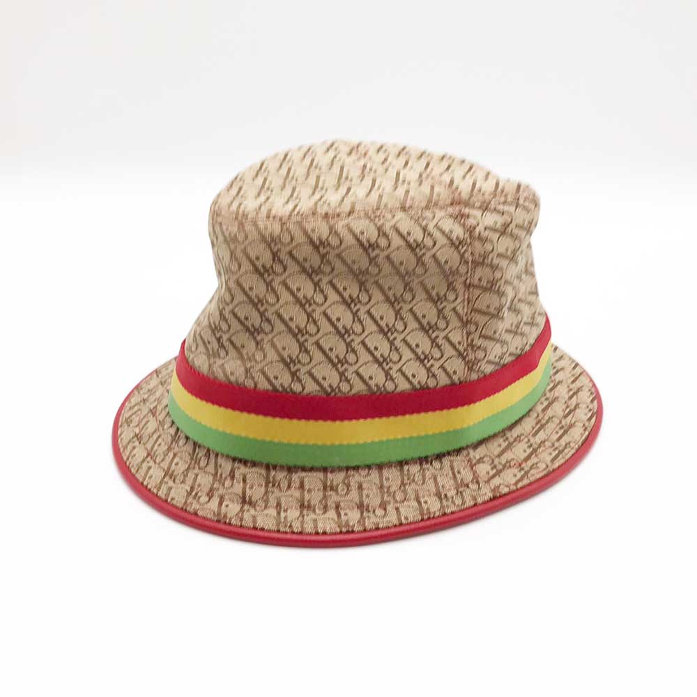 Dior Canvas Leather Rasta Trotter Hat