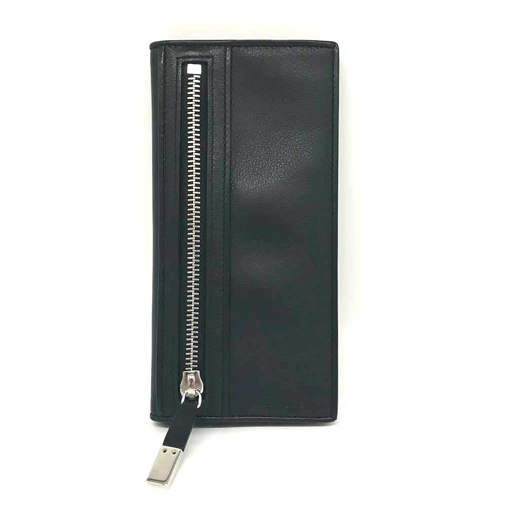 Dior Leather Long Wallet Black in Very Good Condition