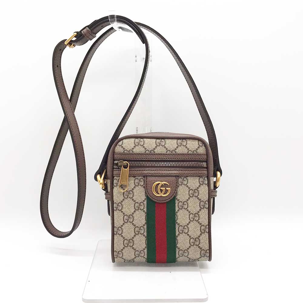 Gucci Ophidia GG PVC Leather Shoulder Bag 598127 in Great Condition