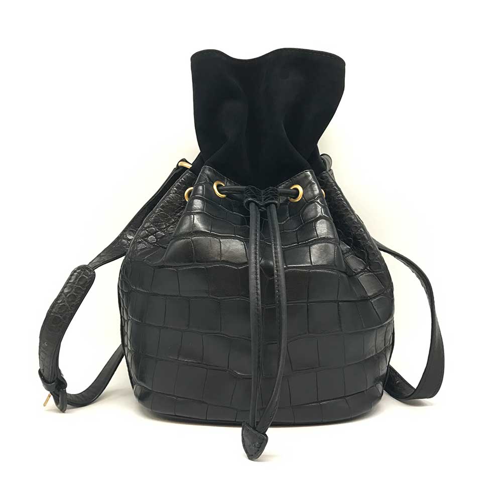 Gucci Leather Shoulder Bag Black