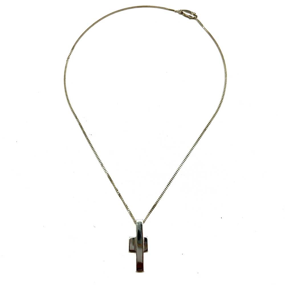 Gucci Silver Cross Necklace Ag925 Pendant Chain