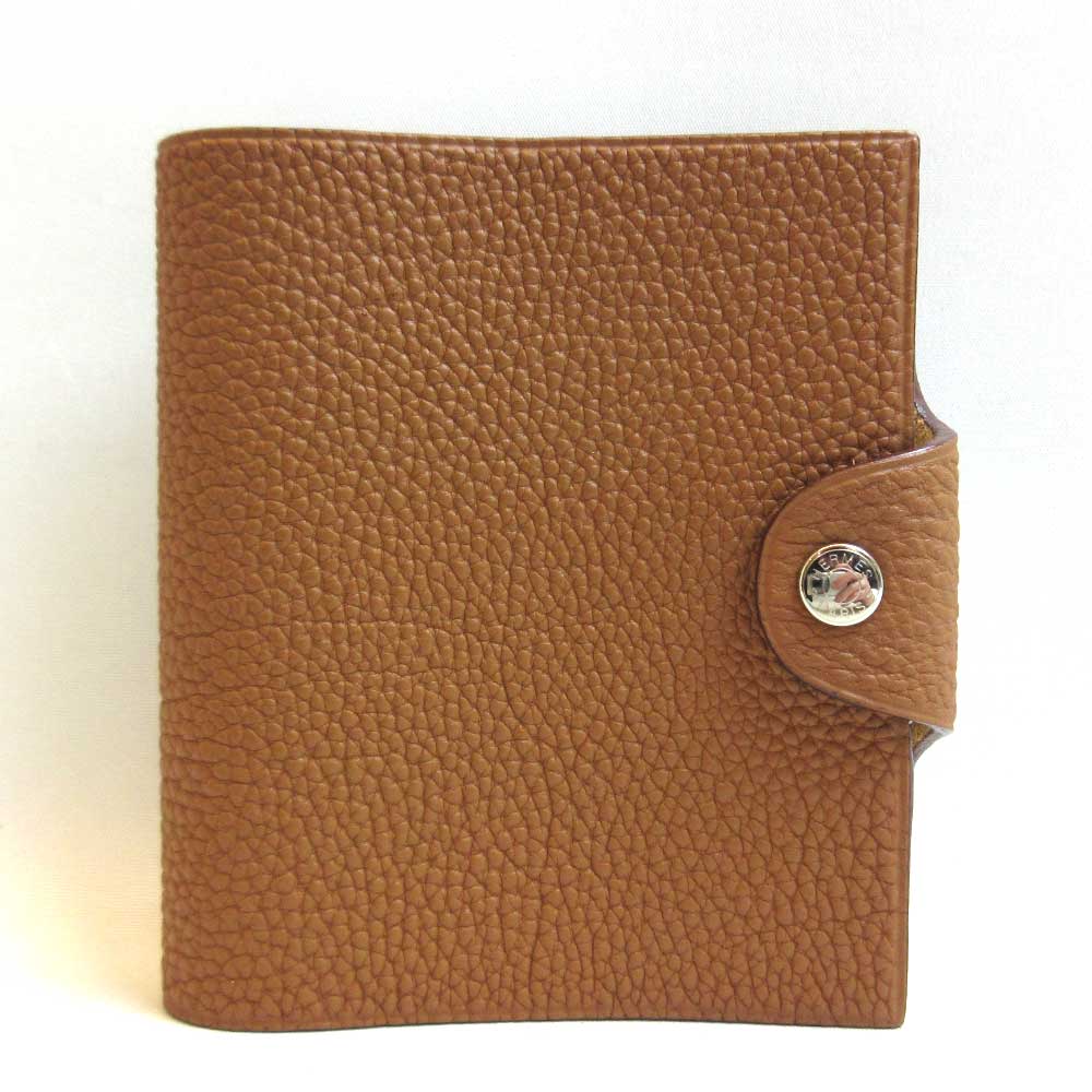 Hermes Ulysse Mini Agenda Notebook Cover Brown Togo in Pristine Condition