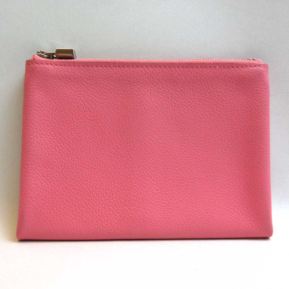 Hermes Evercolor Coin Case Pink Leather in Very Good Condition